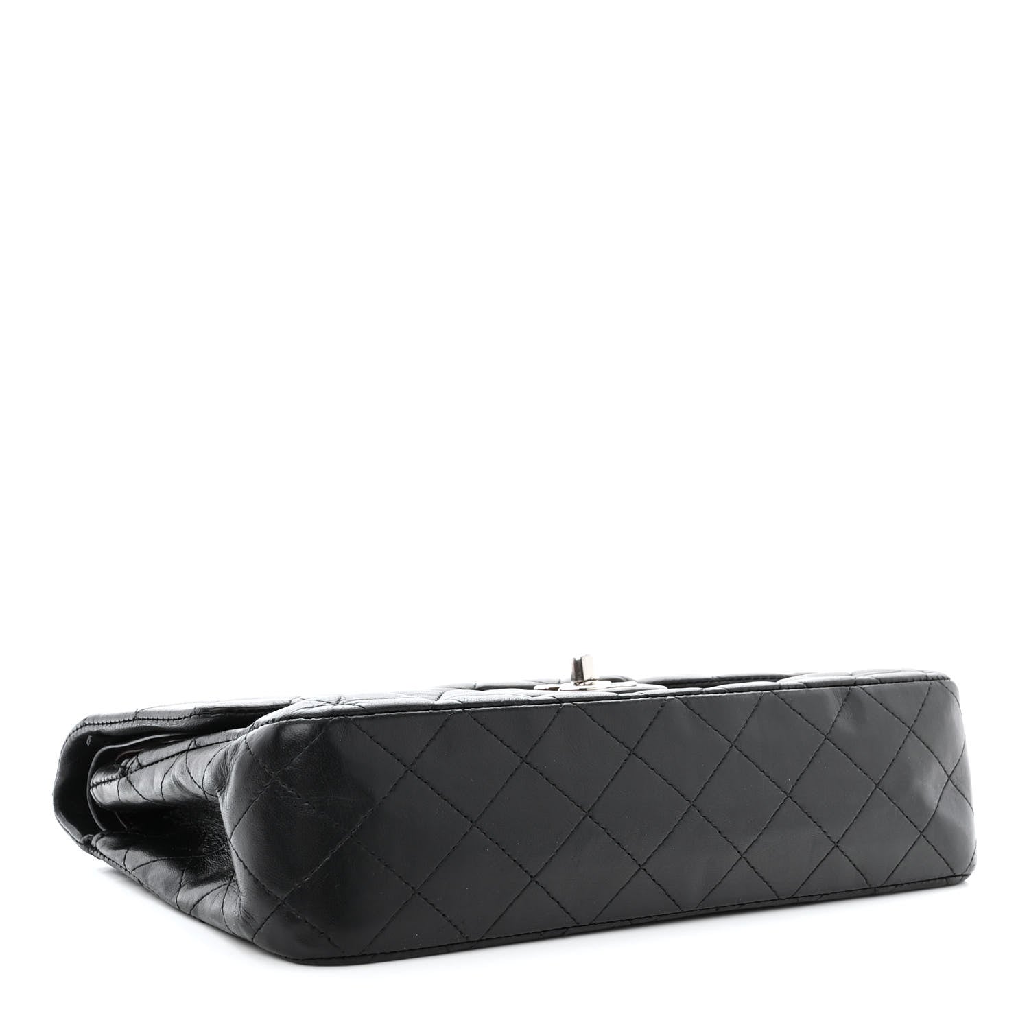 Chanel Lambskin Quilted Medium Double Flap Black 4 of 15