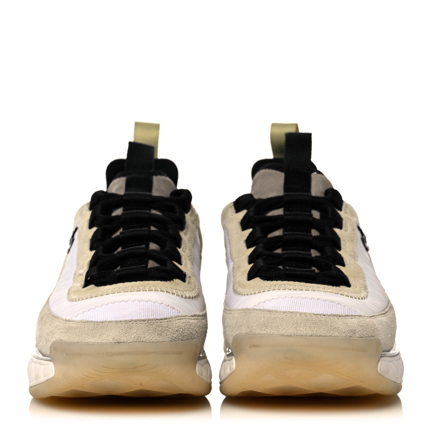Chanel Suede Calfskin Mixed Fibers CC Sneakers 37 Beige 2 of 11