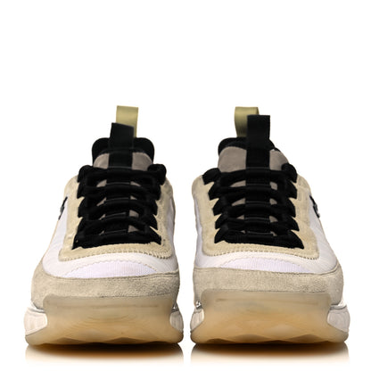 Chanel Suede Calfskin Mixed Fibers CC Sneakers 37 Beige 2 of 11