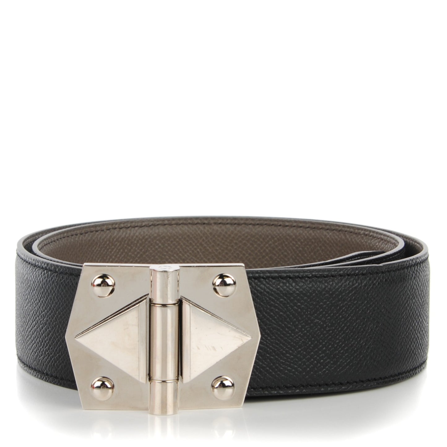 Epsom Reversible 42mm Impact Belt 85 Etain Black