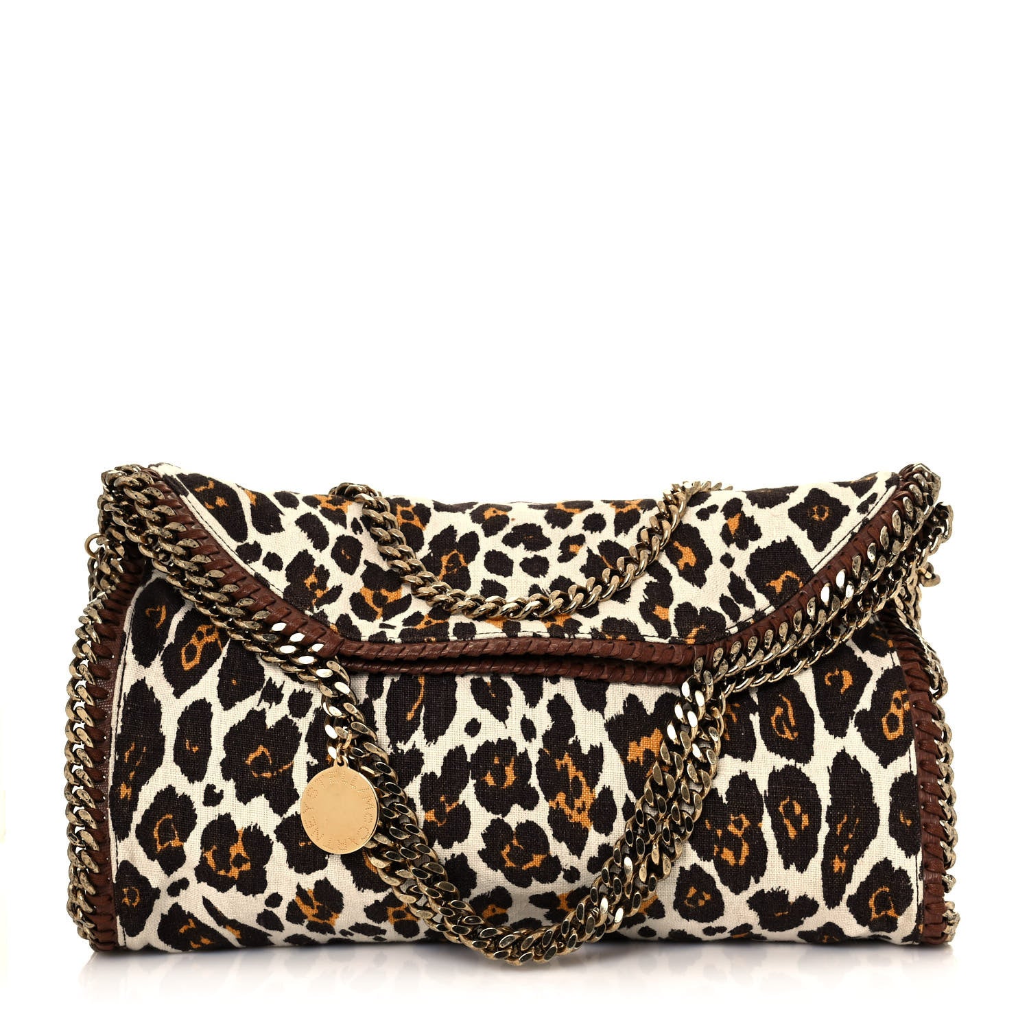 Stella McCartney Linen Leopard Small Falabella Tote 1 of 12