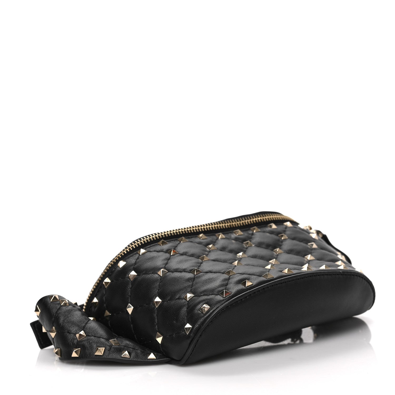 Valentino Garavani Nappa Rockstud Spike Belt Bag 85 Black 4 of 9