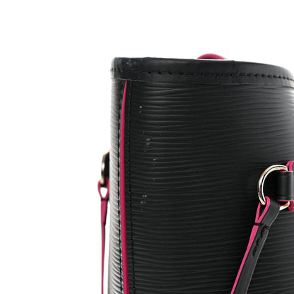 Louis Vuitton Epi Neverfull MM Black Hot Pink 10 of 10