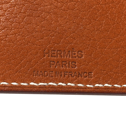 Hermes Barenia Faubourg Epsom Evercolor Les Petits Chevaux Card Holder Fauve Craie Beige De Weimar 6 of 8