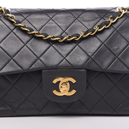 Chanel Lambskin Quilted Small Double Flap Black 16 of 18