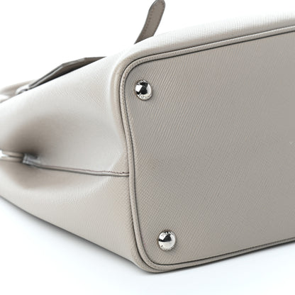 Prada Saffiano Cuir Medium Double Handle Tote Argilla 7 of 9