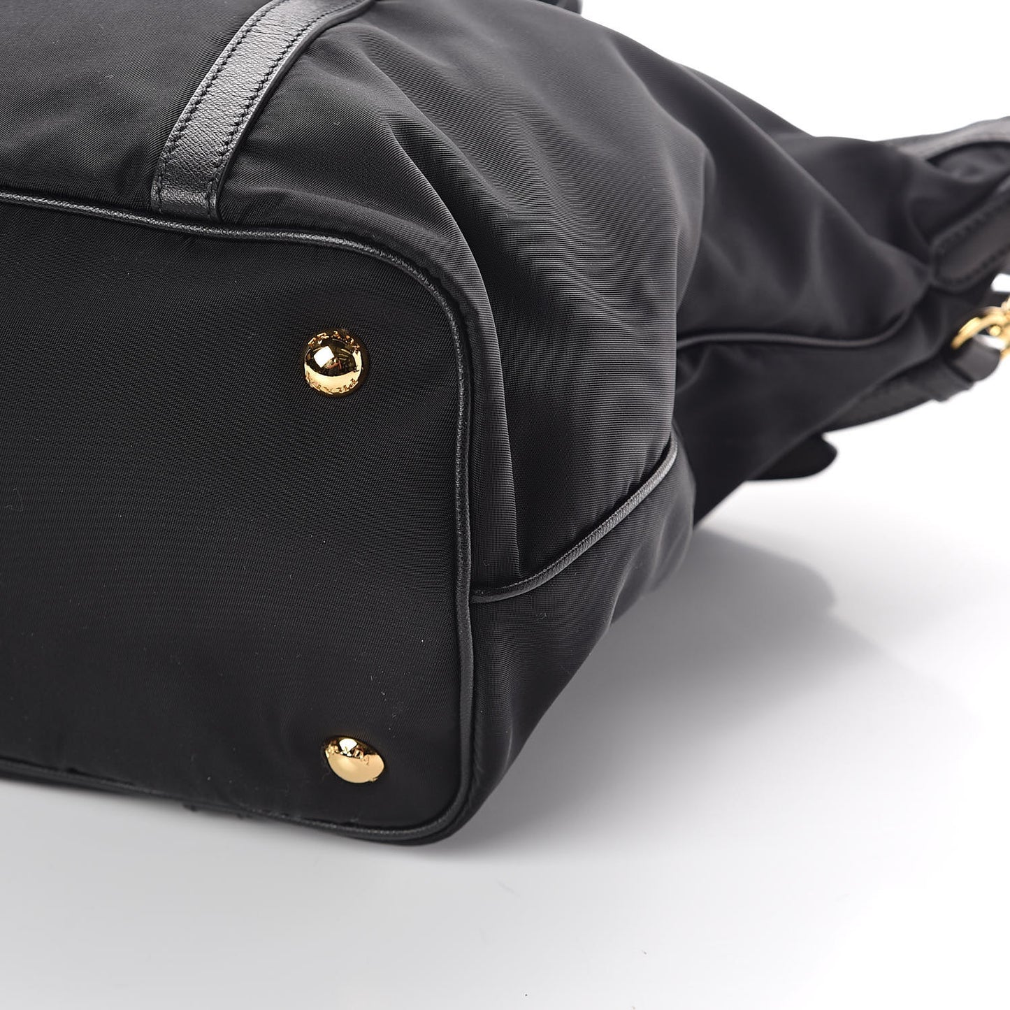 Tessuto Nylon Saffiano Tote Black