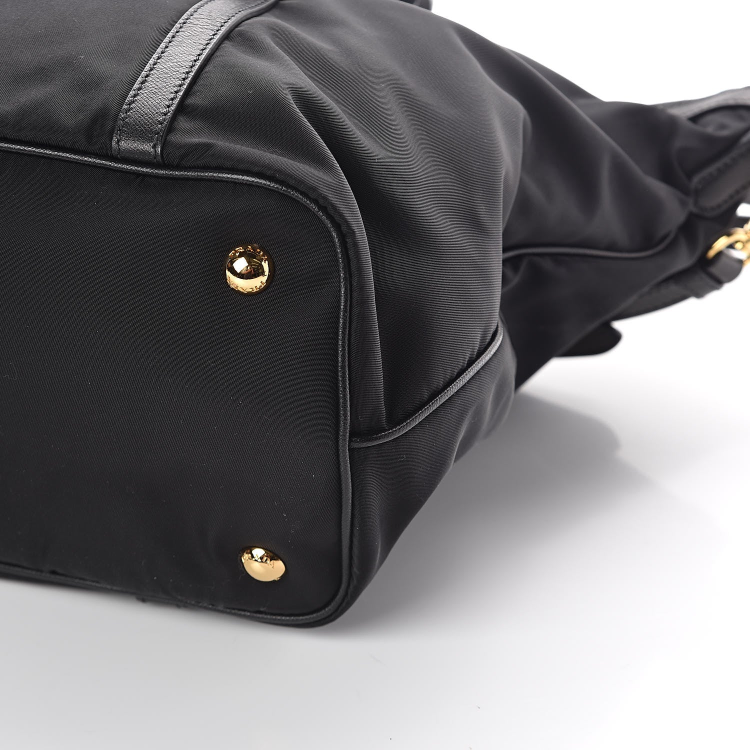 Prada Tessuto Nylon Saffiano Tote Black 9 of 9