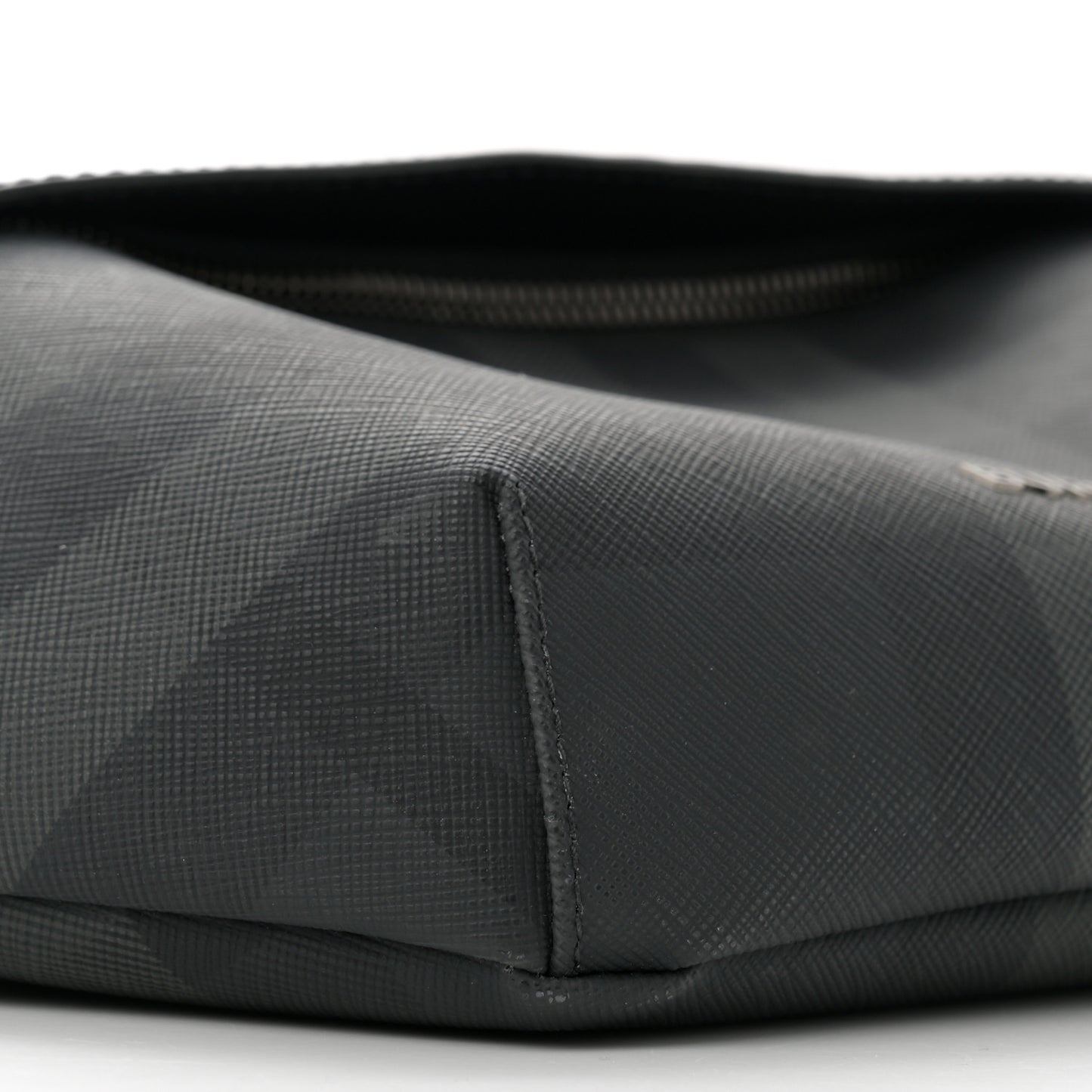 Charcoal Check Calfskin Sonny Bum Bag Charcoal