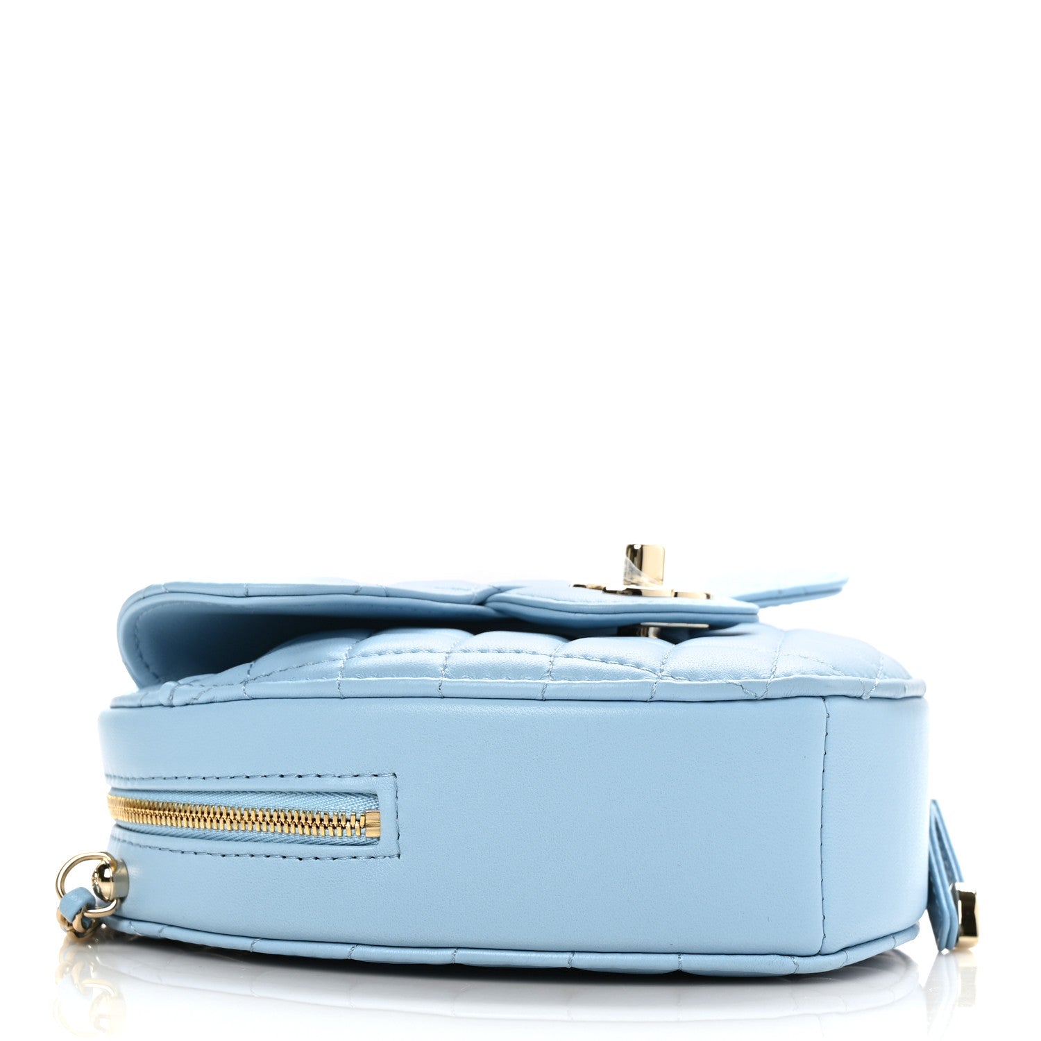 Chanel Lambskin Quilted CC In Love Heart Bag Light Blue 3 of 8