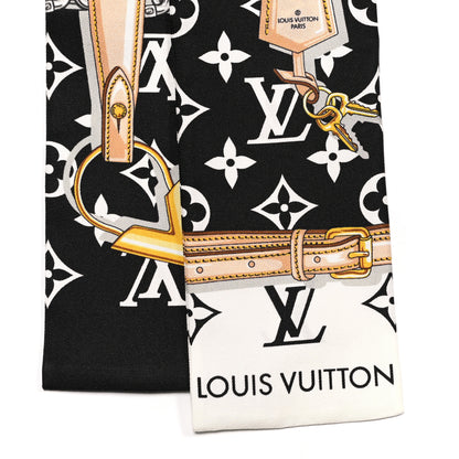 Louis Vuitton Silk Monogram Confidential Bandeau Black 2 of 3