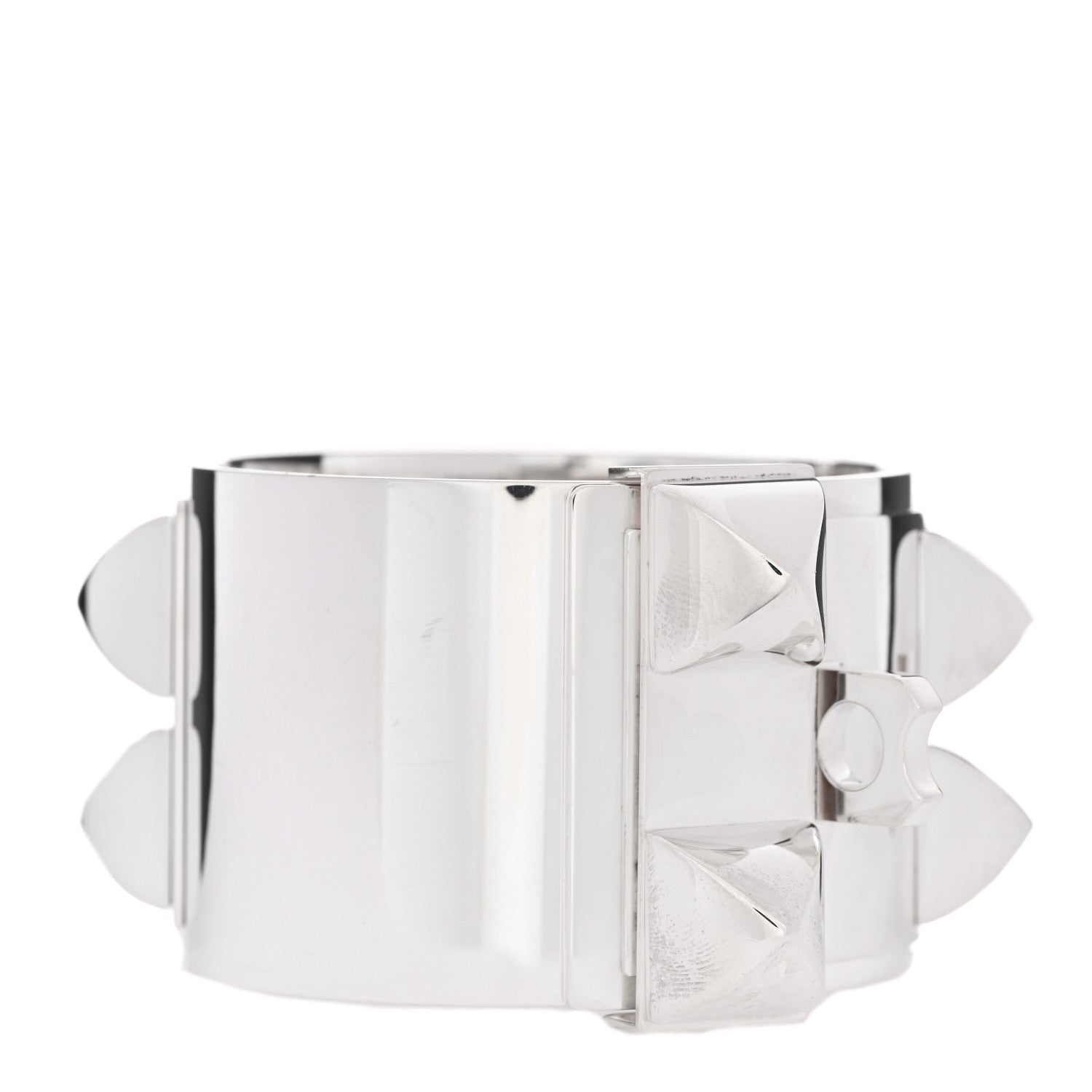 Hermes Sterling Silver Collier De Chien Bracelet LG 2 of 3