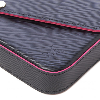 Louis Vuitton Epi Pochette Felicie Black Hot Pink 6 of 10