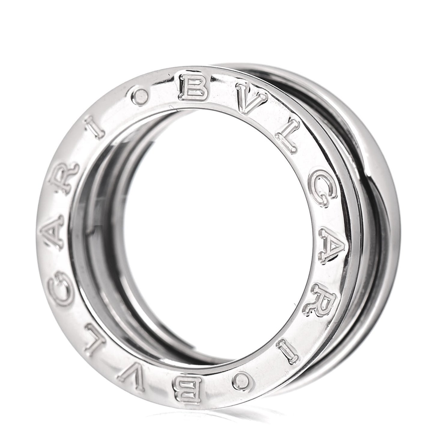 18K White Gold B.Zero1 Three-Band Ring 47 4