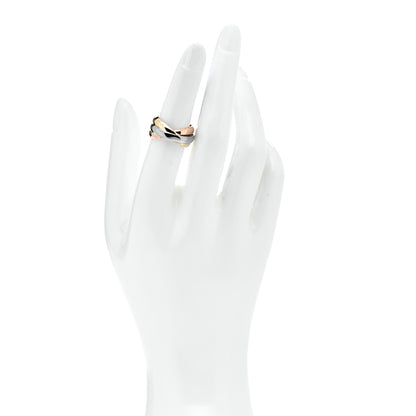 Cartier 18K Pink Yellow White Gold Trinity Ring 52 6 2 of 5