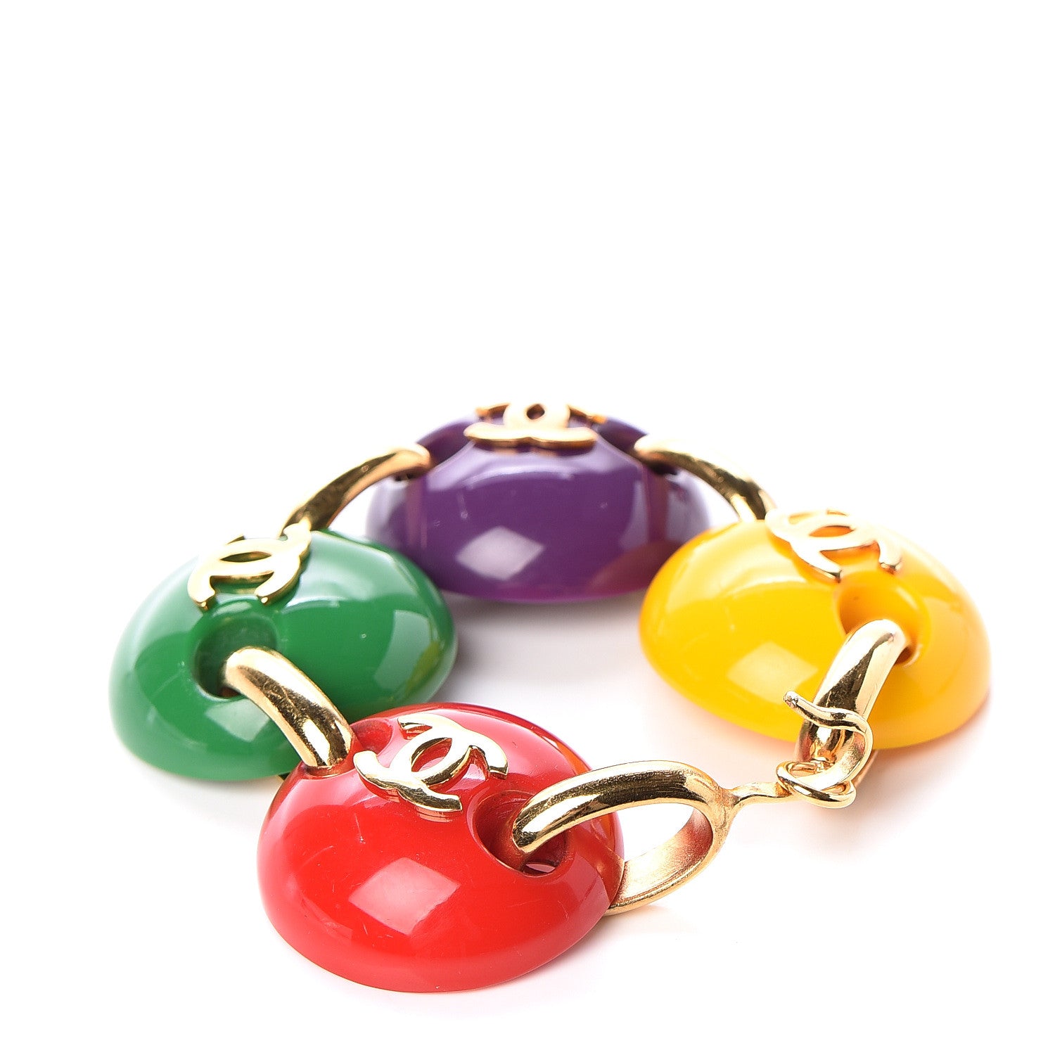 Chanel Resin Ball CC Bracelet Multicolor 3 of 4