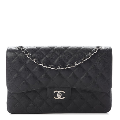Chanel Caviar Quilted Jumbo Double Flap Black 1 of 9