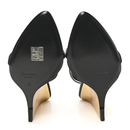 Saint Laurent Raso Regale Salome 110 Wedge Sandals 39 Black 6 of 8