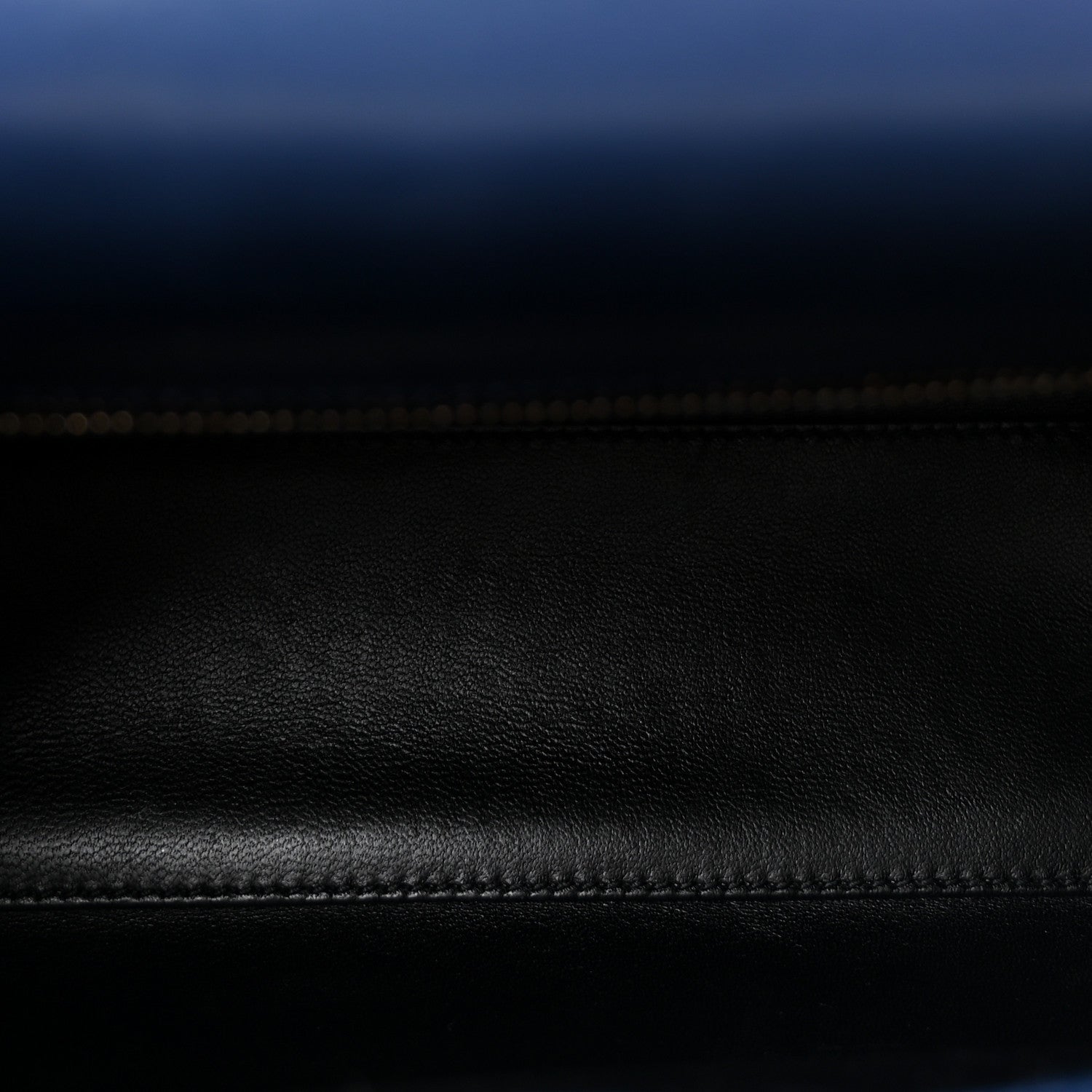 Saint Laurent Calfskin Le Fermoir Top Handle Bag Blue 5 of 9