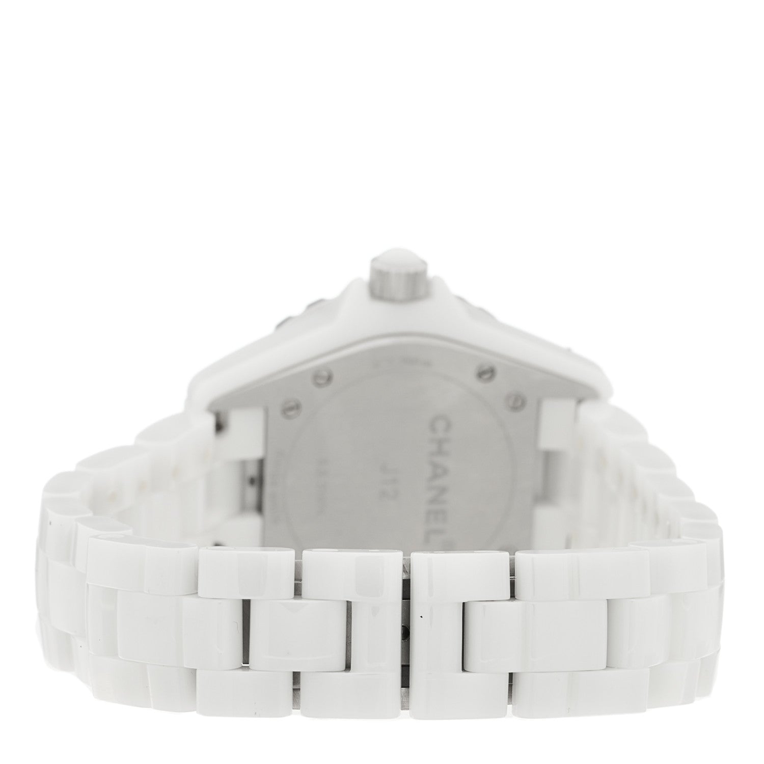 Chanel Stainless Steel Ceramic 33mm J12 Quartz Watch White 3 of 5