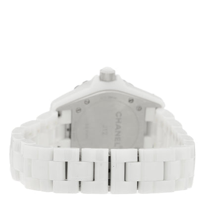 Chanel Stainless Steel Ceramic 33mm J12 Quartz Watch White 3 of 5