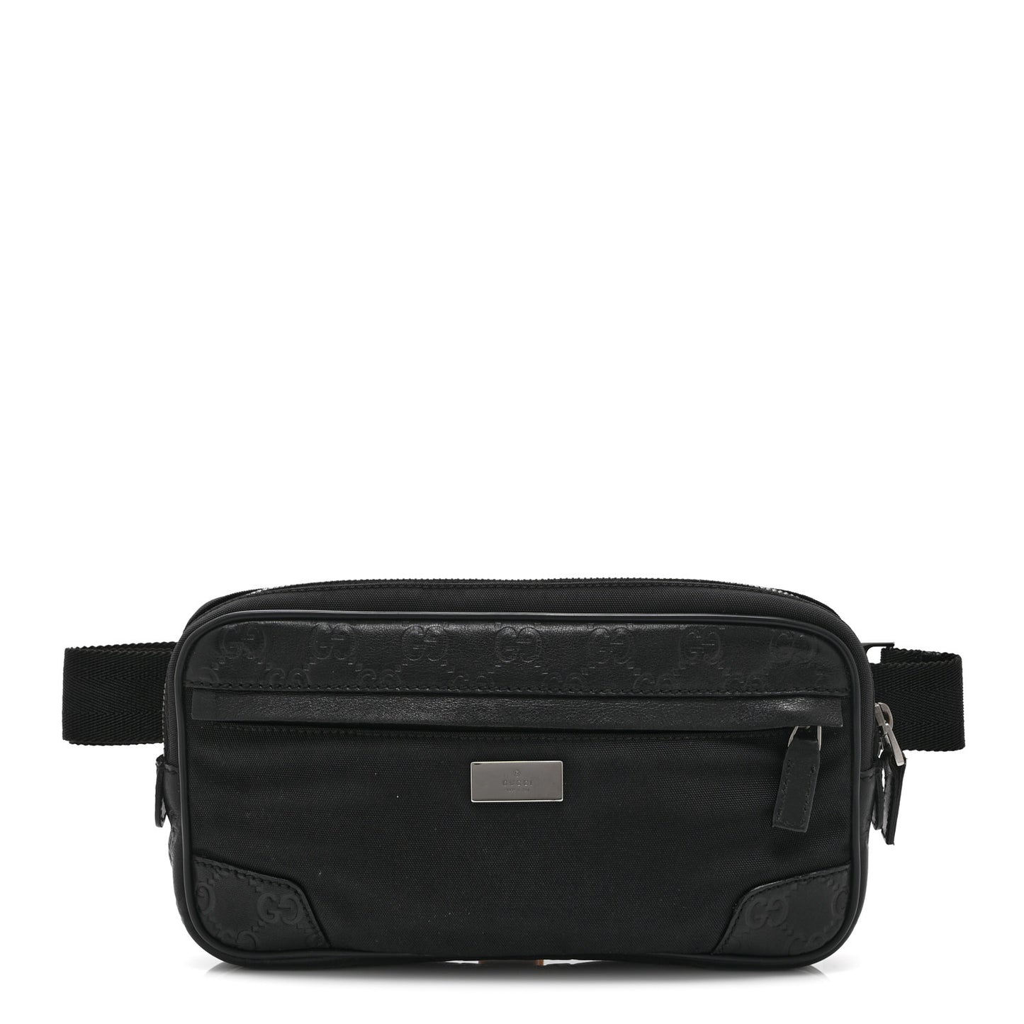 Guccissima Nylon Belt Bag  Black