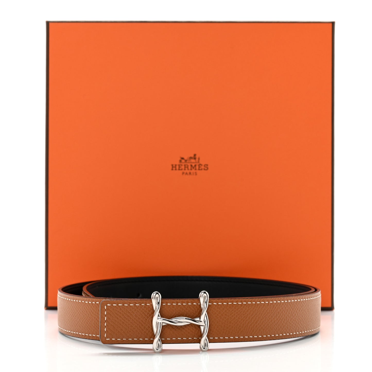 Swift Epsom 24mm H Torsade Belt 80 32 Black Gold