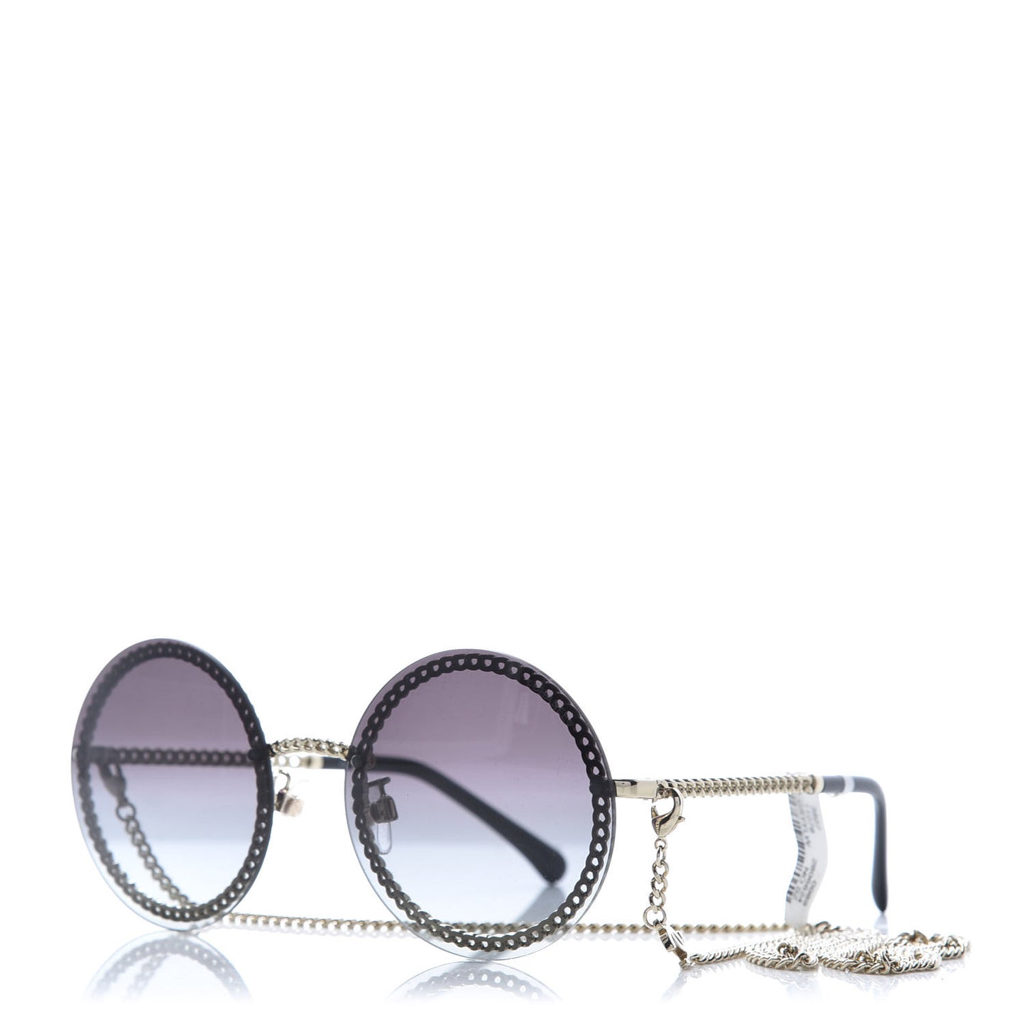Round Chain Sunglasses 4245 Gold