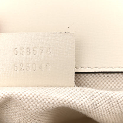 Gucci Azalea Calfskin Web Mini Horsebit 1955 Shoulder Bag Mystic White 7 of 11