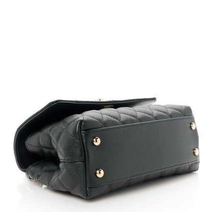 Chanel Caviar Quilted Mini Coco Handle Flap Black 4 of 12