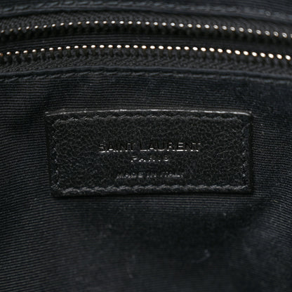 Saint Laurent Crinkled Calfskin Matelasse Monogram Medium Niki Shopper Tote Black 6 of 9