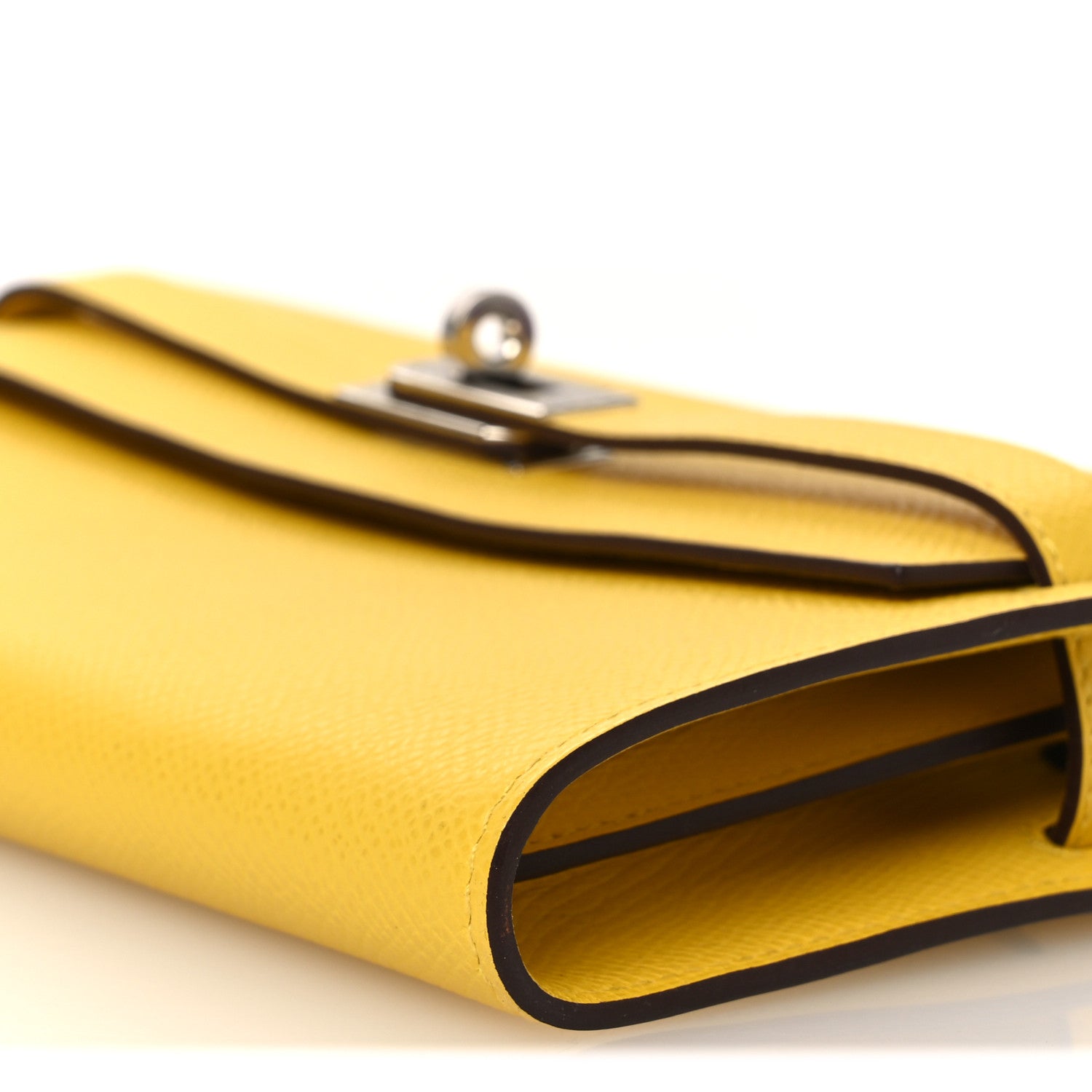 Hermes Epsom Kelly Wallet To Go Jaune De Naples 10 of 12
