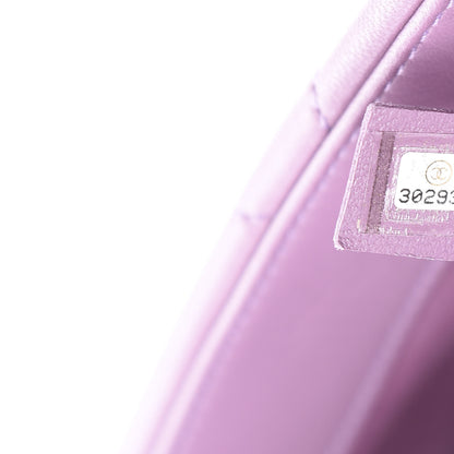 Chanel Goatskin Quilted Medium 19 Flap Violet Purple 8 of 8