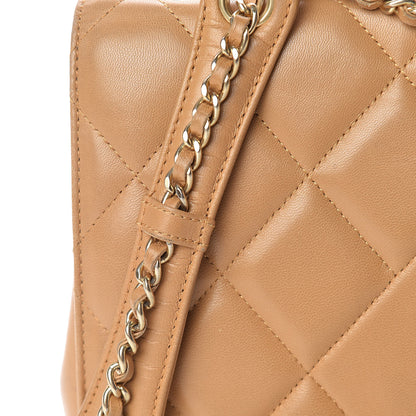 Chanel Lambskin Quilted Medium Diamond CC Flap Beige 22 of 22