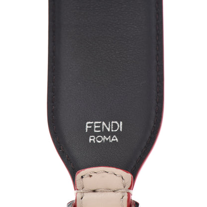 Fendi Vitello Dolce Fun Fair Metal Studded Strap You Camelia Multicolor 3 of 5