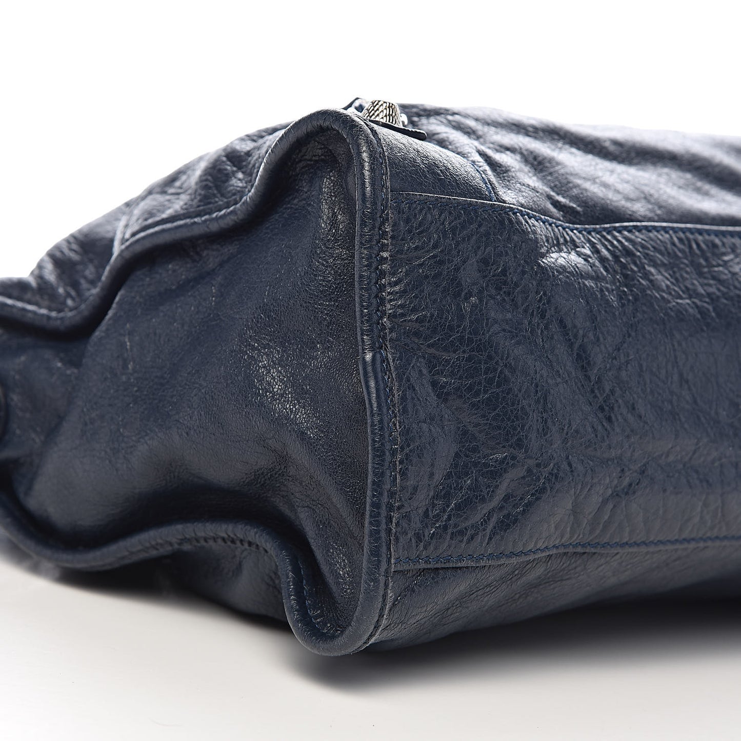 Agneau Giant 12 Silver Hardware City Bleu Obscur