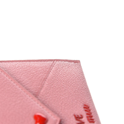 Miu Miu Goatskin Madras Love Wristlet Pouch Orchidea 9 of 11