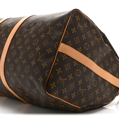 Louis Vuitton Monogram Keepall Bandouliere 55 9 of 10