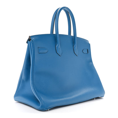 Hermes Epsom Birkin 35 Bleu Izmir 3 of 14