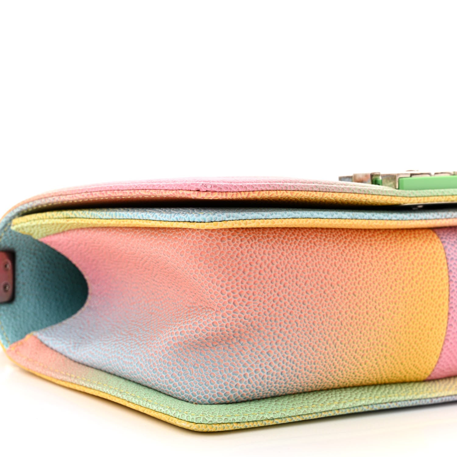Chanel Caviar Quilted Medium Cuba Rainbow Boy Flap Multicolor 9 of 11
