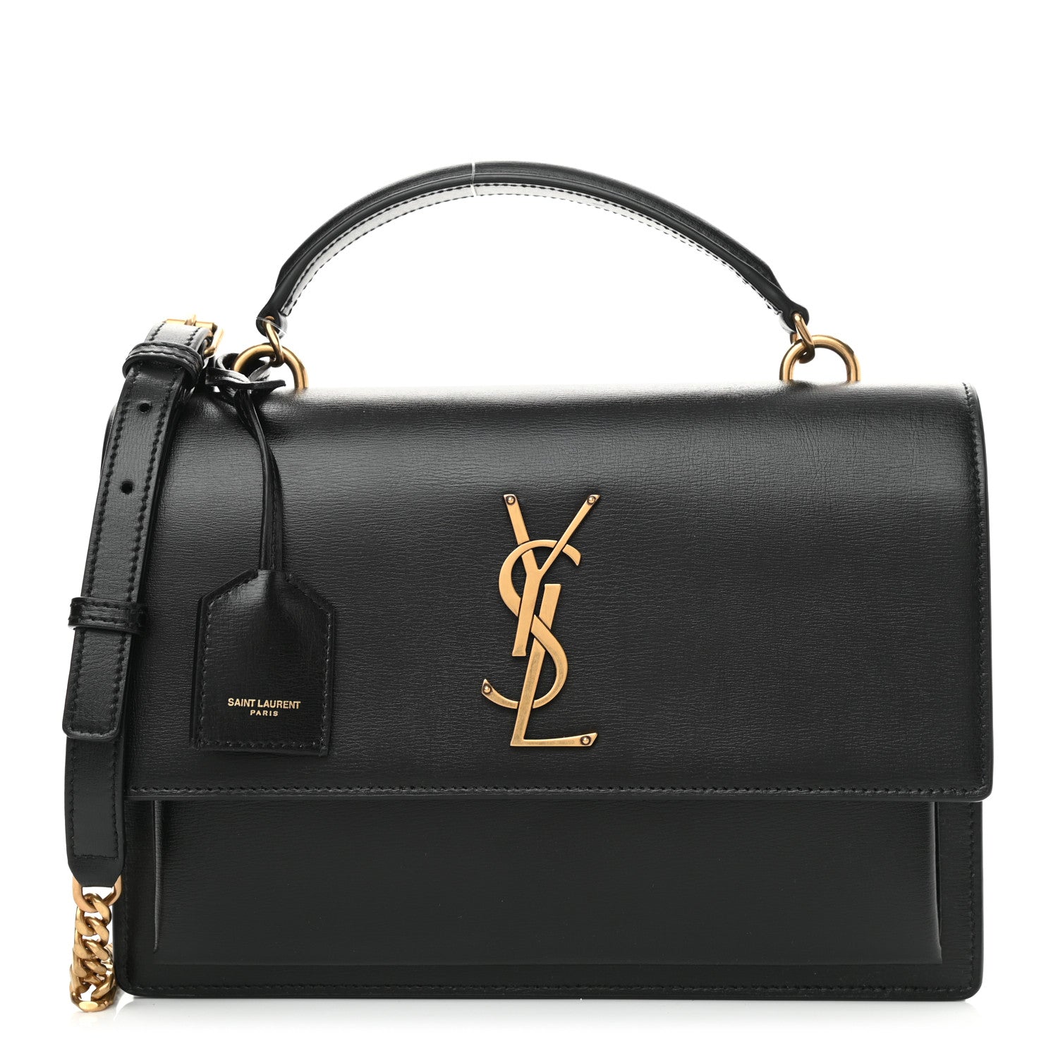 Saint Laurent Calfskin Medium Monogram Sunset Black 1 of 10
