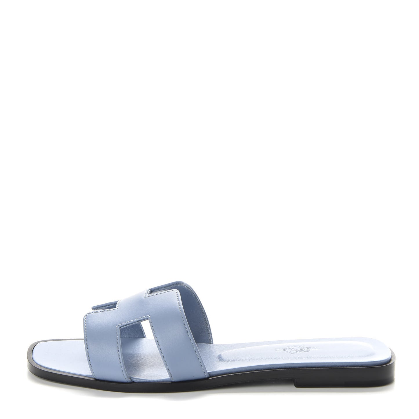 Calfskin Oran Sandals 37.5 Bleu Bleuet