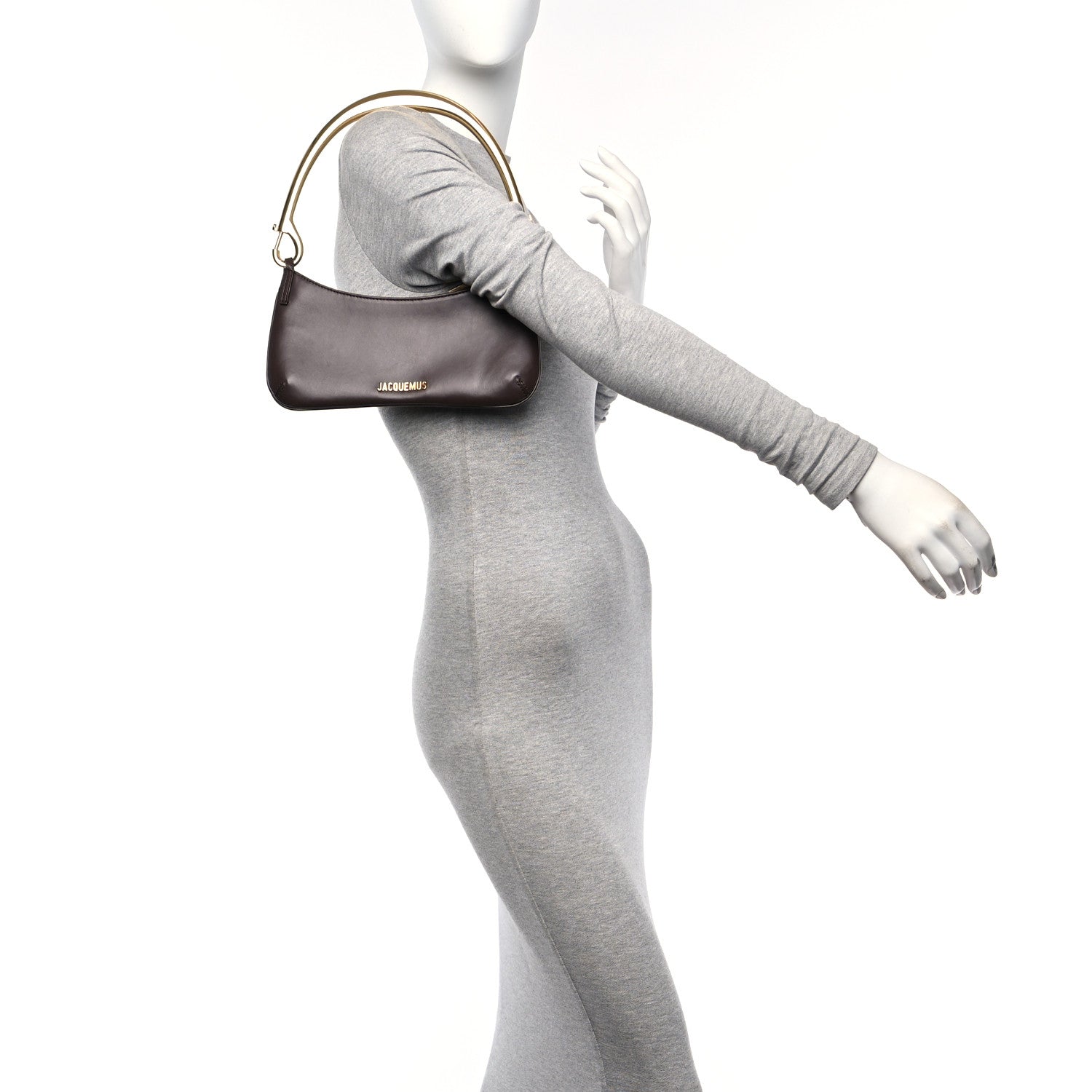 Jacquemus Smooth Calfskin Le Bisou Mousqueton Dark Brown 2 of 10
