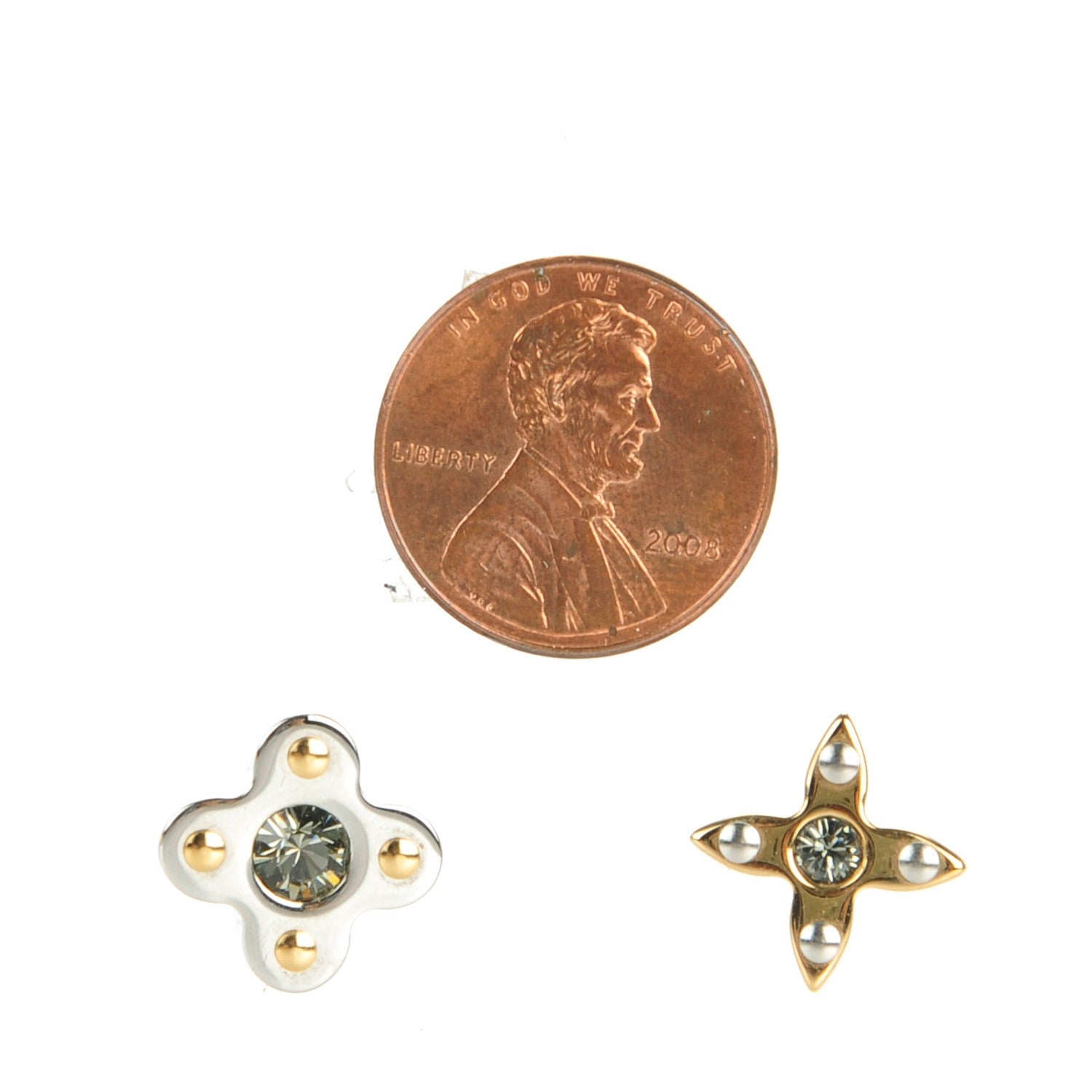 Louis Vuitton Swarovski Crystal Love Letter Timeless Ear Studs Earrings 2 of 5