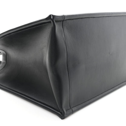 Christian Dior Calfskin Macro Cannage Medium Book Tote Black 8 of 9
