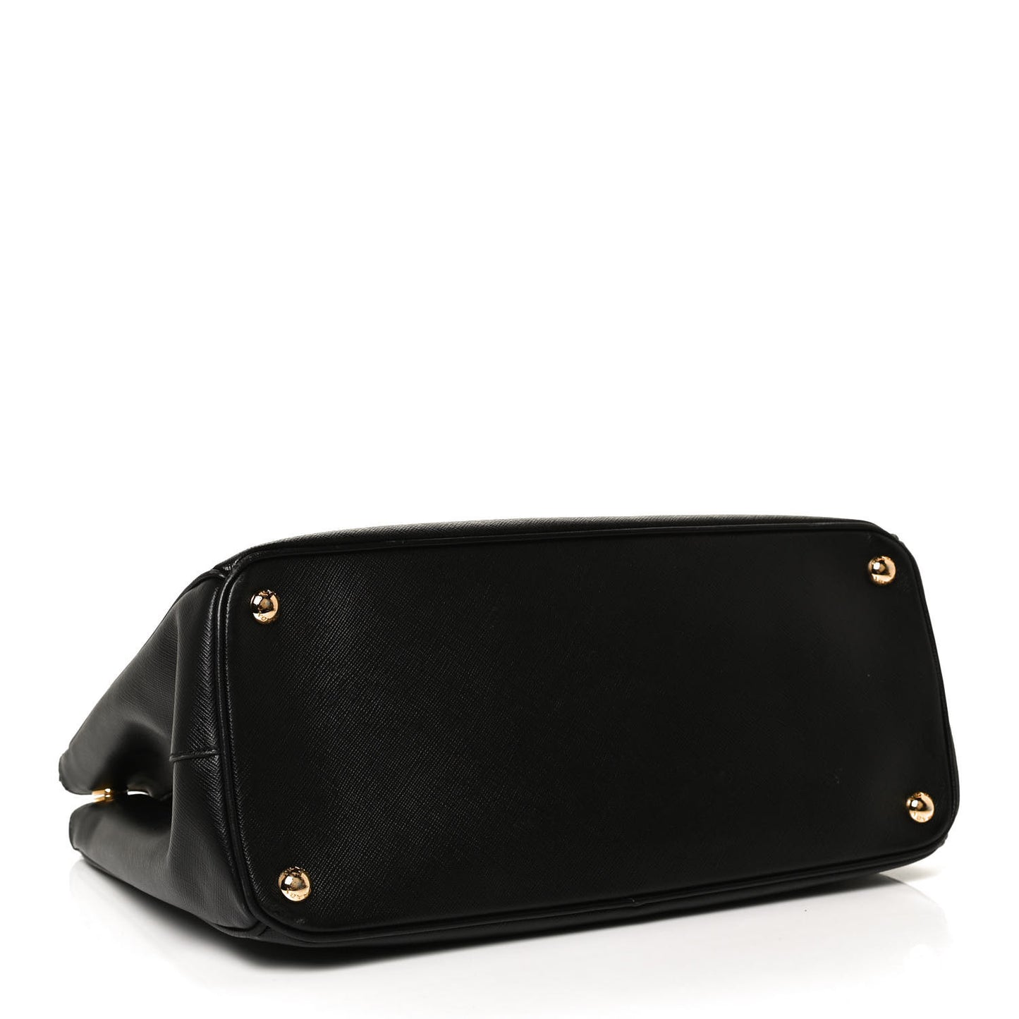 Saffiano Small Galleria Double Zip Tote Black
