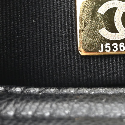 Chanel Shiny Caviar Quilted Small Pockets Drawstring Backpack Black 7 of 10