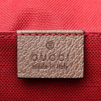 Gucci GG Supreme Monogram Textured Dollar Calfskin Retro Interlocking G Flap Messenger Bag Beige Ebony New Acero 6 of 11