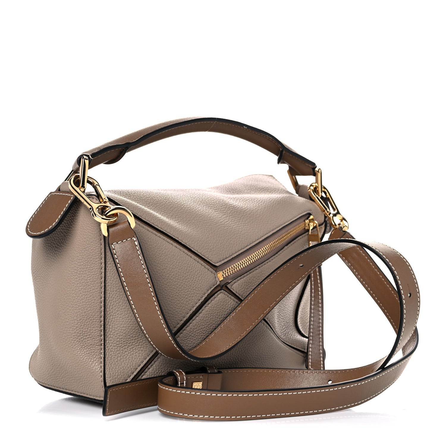 Loewe Calfskin Small Puzzle Bag Sand Mink 3 of 10
