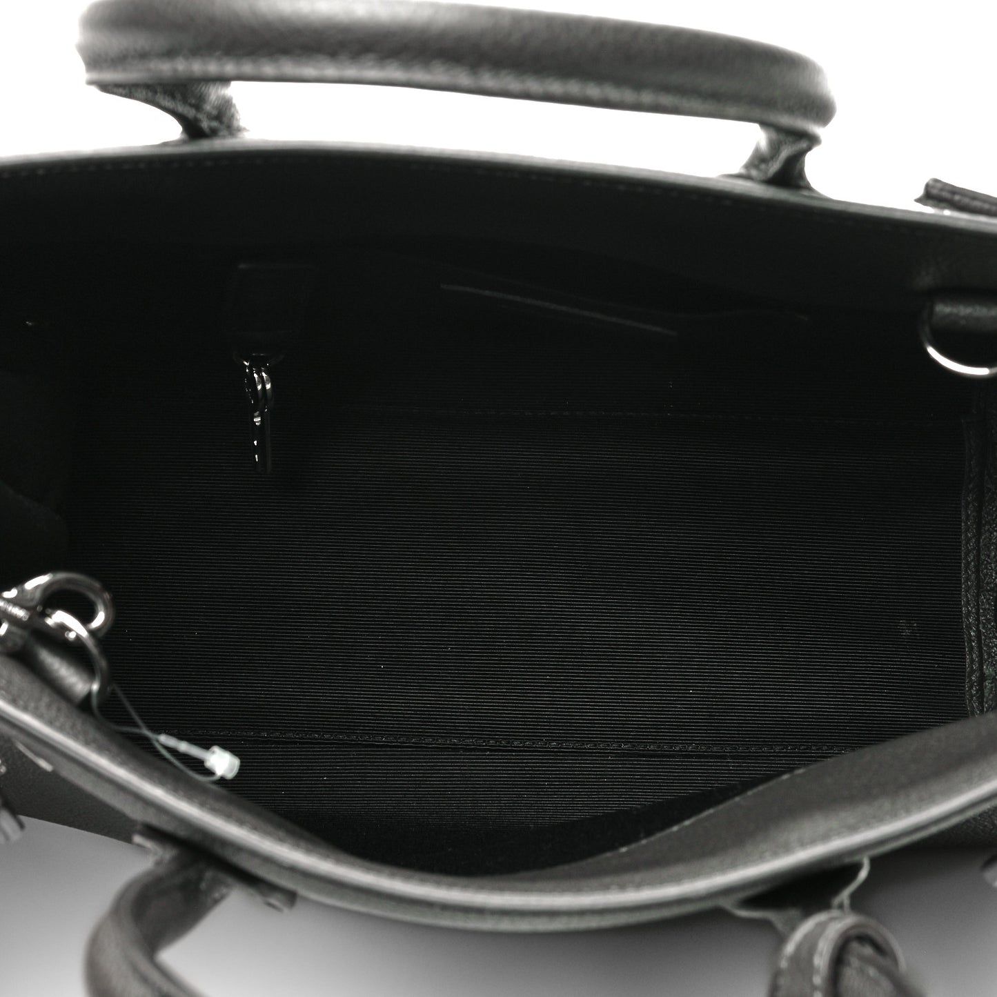 Grained Calfskin Baby Sac De Jour Coal